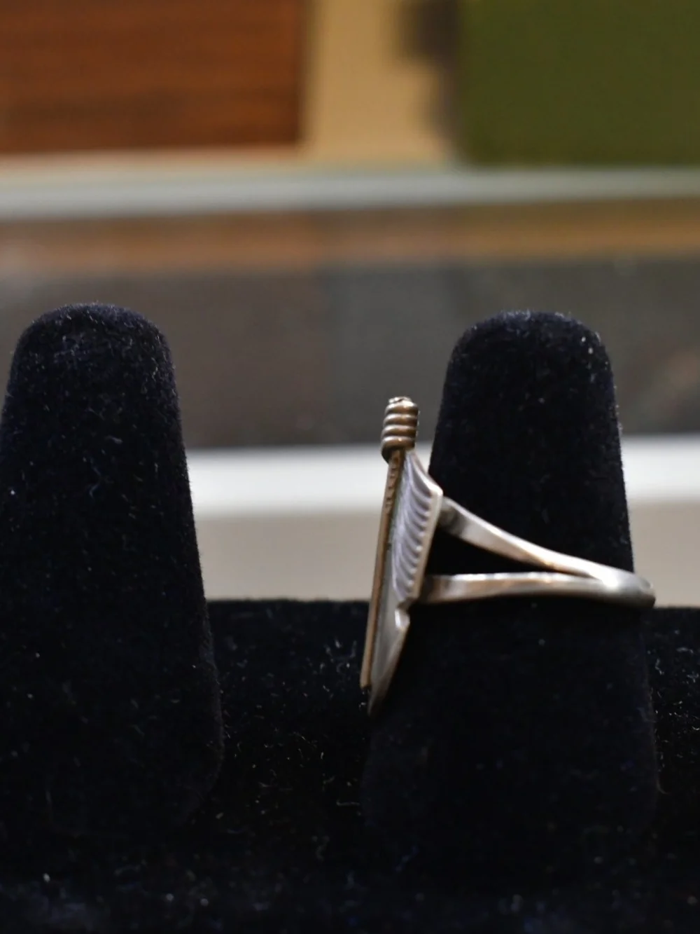 Native Feather Ring Sz 6.5 - Picture 2 of 3